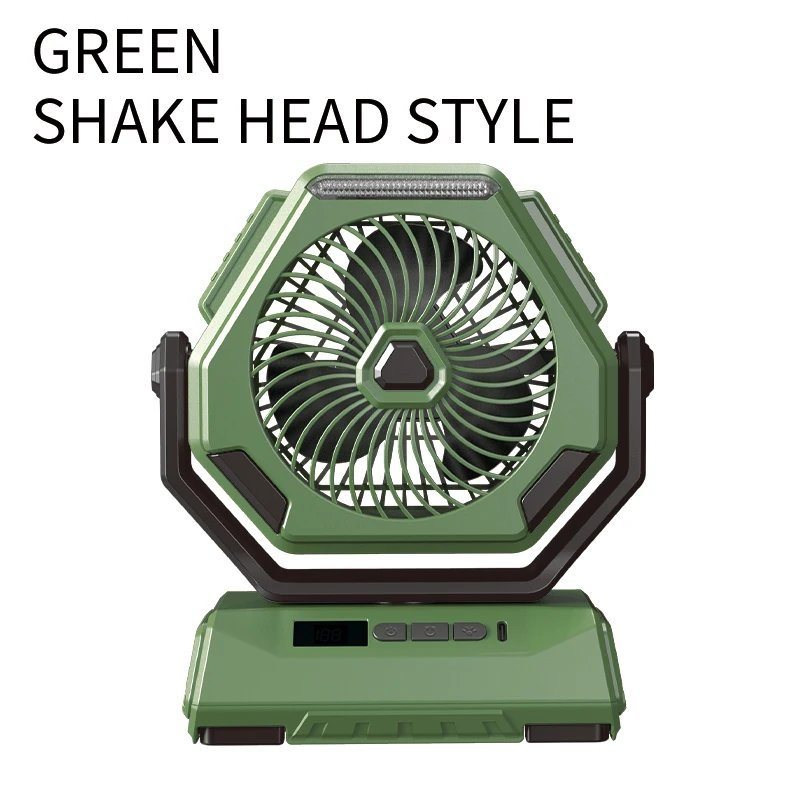 Green shaking head