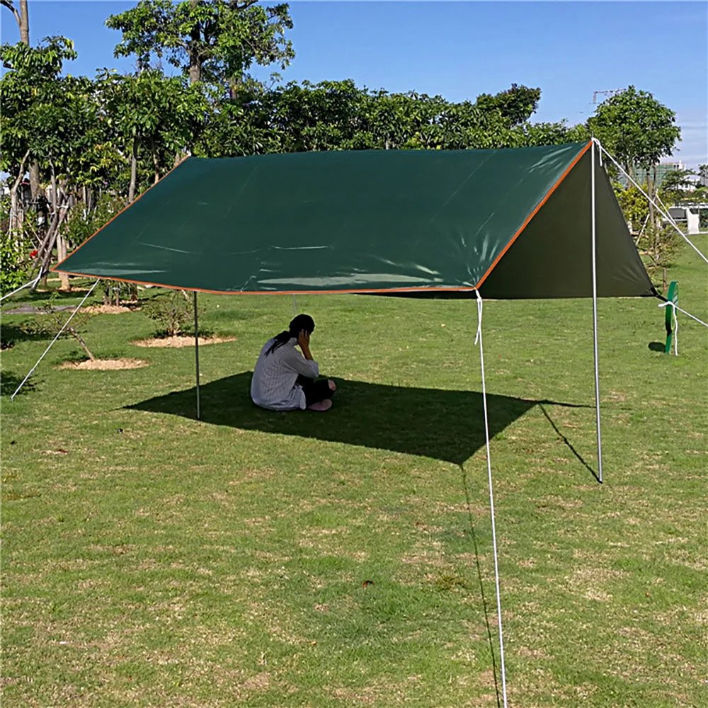 5x3m 4x3m 3x3m סוכך עמיד למים טארפ אוהל צל Ultralight גן חופה שמשייה חיצוני קמפינג ערסל תיירות חוף מקלט שמש