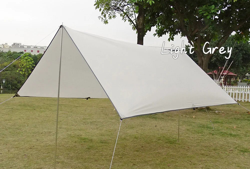 5x3m 4x3m 3x3m סוכך עמיד למים טארפ אוהל צל Ultralight גן חופה שמשייה חיצוני קמפינג ערסל תיירות חוף מקלט שמש